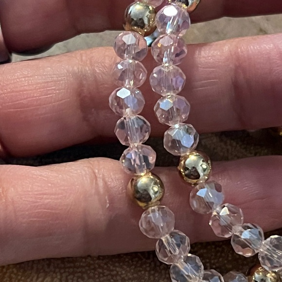 Set of 3 handmade stretch novelty bracelets with evil eye heart charm - Picture 5 of 5